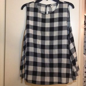 Checkered old navy tank top size L